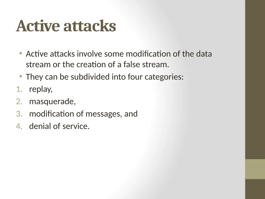 Threats, Attacks And Assets… By: Rachael L. - slide 15 of 21