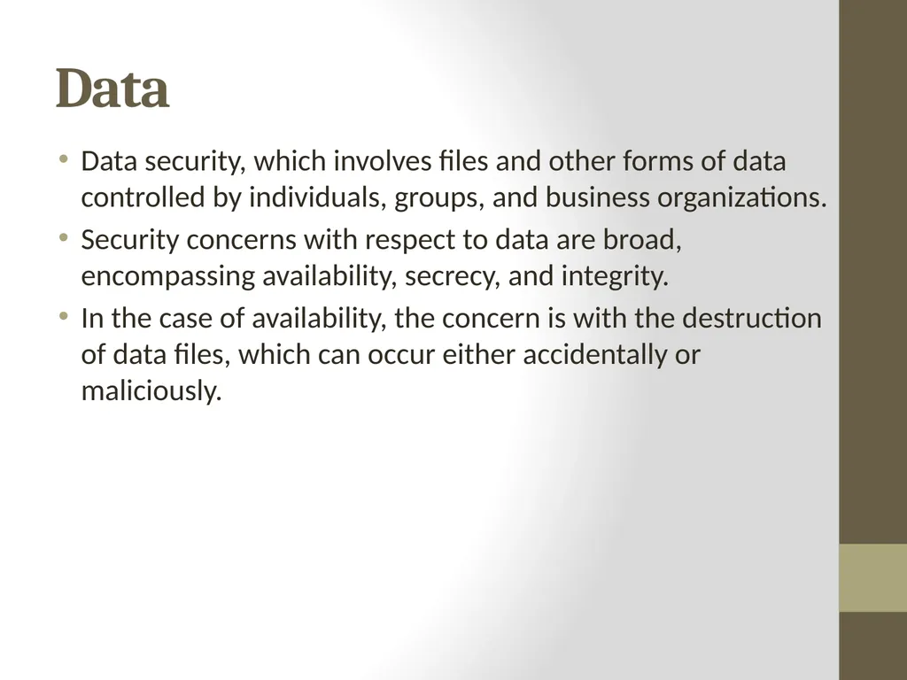 Threats, Attacks And Assets… By: Rachael L. - slide 11 of 21