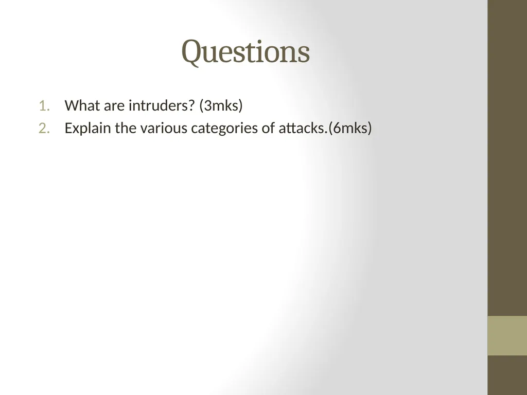 Threats, Attacks And Assets… By: Rachael L. - slide 20 of 21