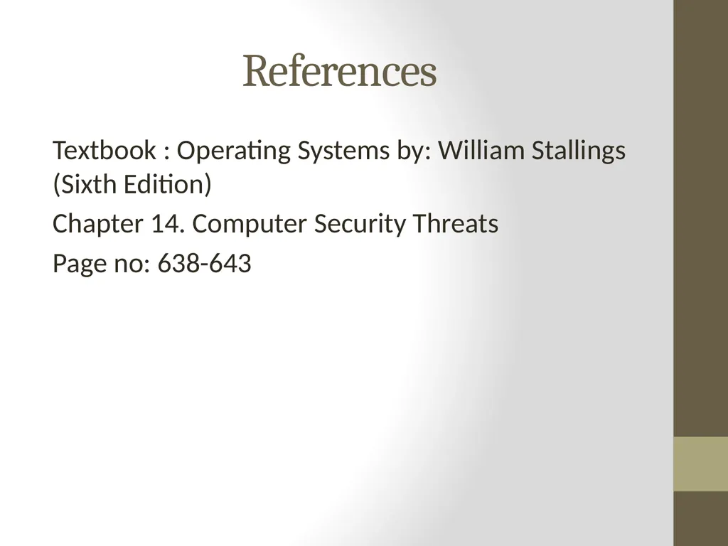 Threats, Attacks And Assets… By: Rachael L. - slide 19 of 21