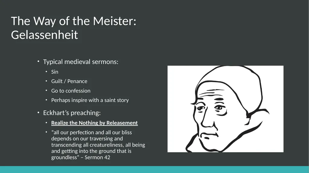 Pure Release meister Eckhart’s Way to Unity with - slide 4 of 16