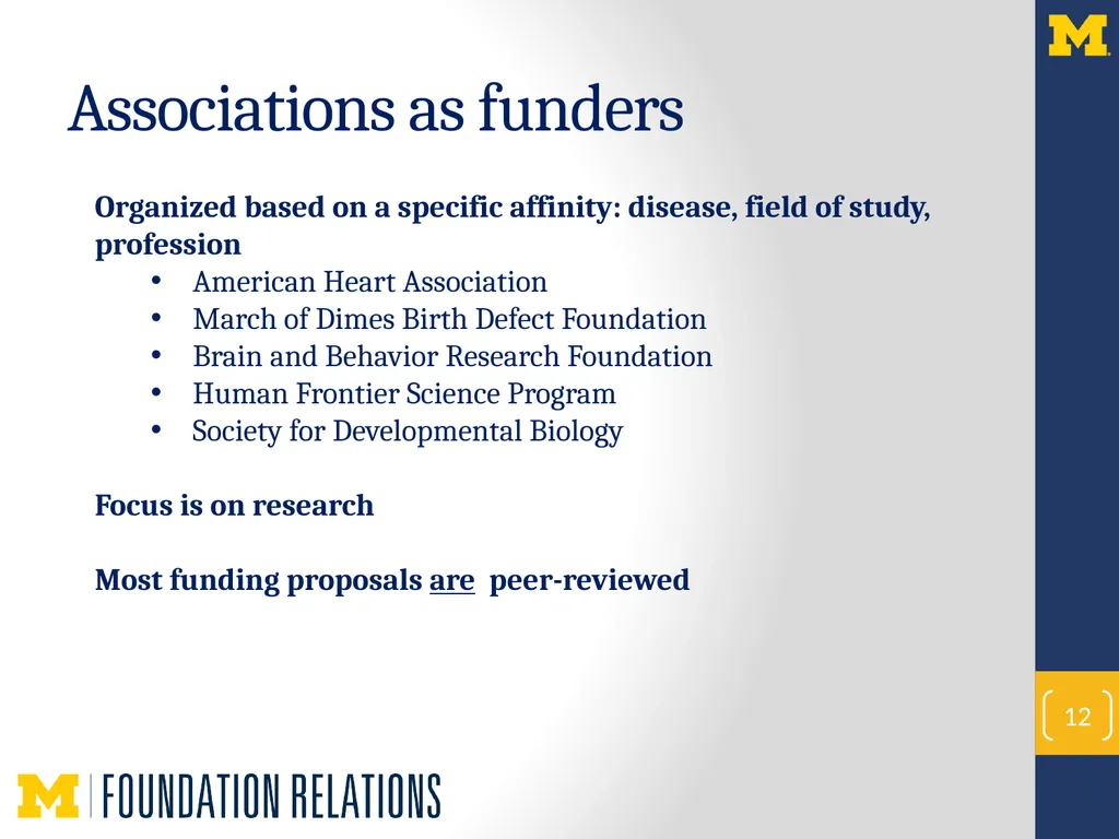 NextProf Science 2016 Foundation Funding to - slide 12 of 18