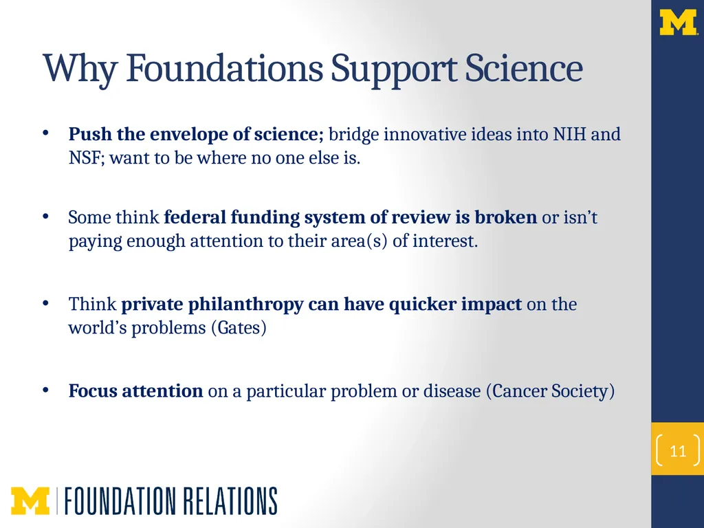 NextProf Science 2016 Foundation Funding to - slide 11 of 18