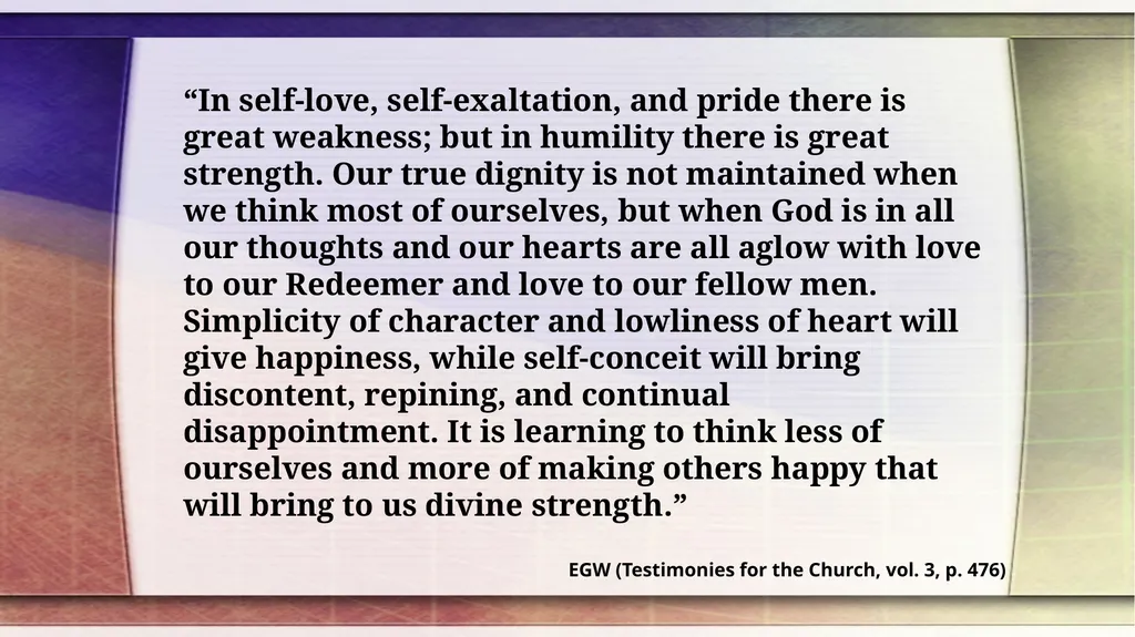 PRIDE VERSUS HUMILITY Lesson 3 for April 18, 2026 - slide 12 of 12