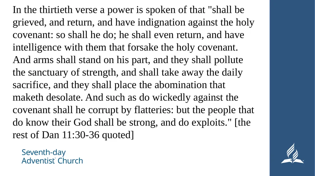 Interpretation of Apocalyptical Prophesy Daniel 12 - slide 26 of 30