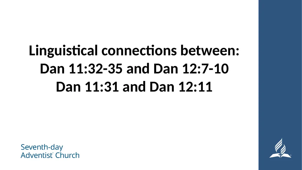 Interpretation of Apocalyptical Prophesy Daniel 12 - slide 11 of 30