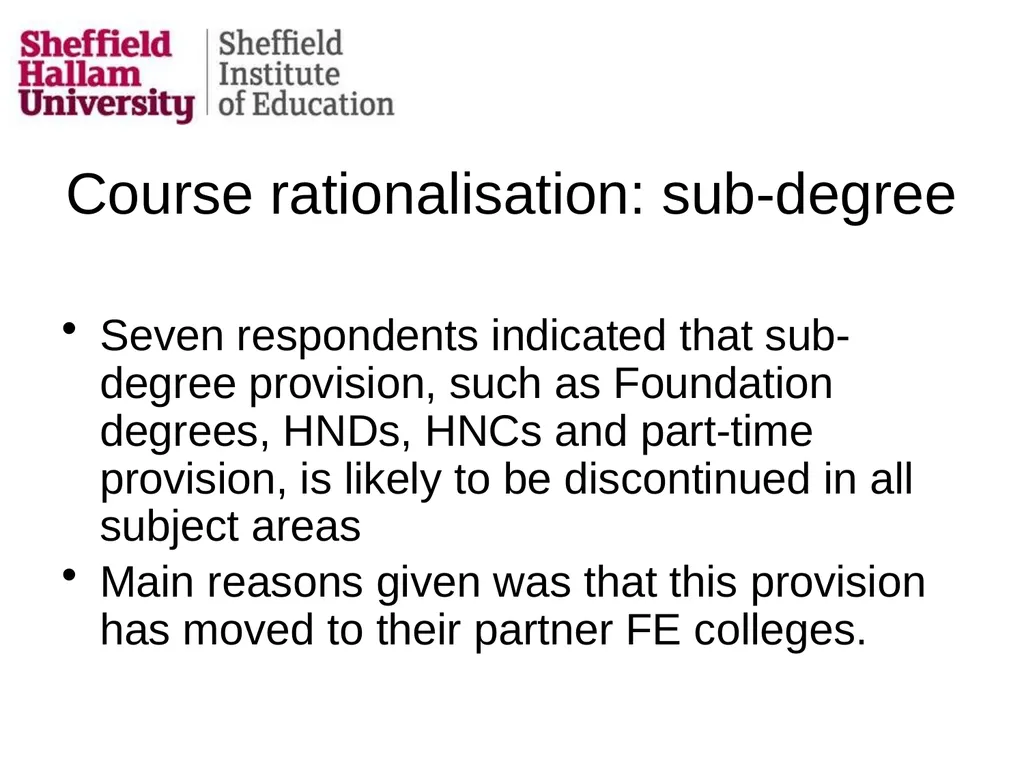 Evaluating the impact of student number controls, - slide 11 of 50
