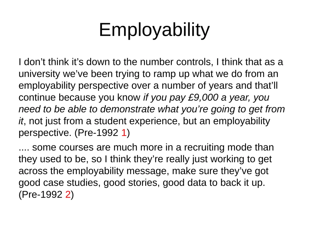 Evaluating the impact of student number controls, - slide 41 of 50