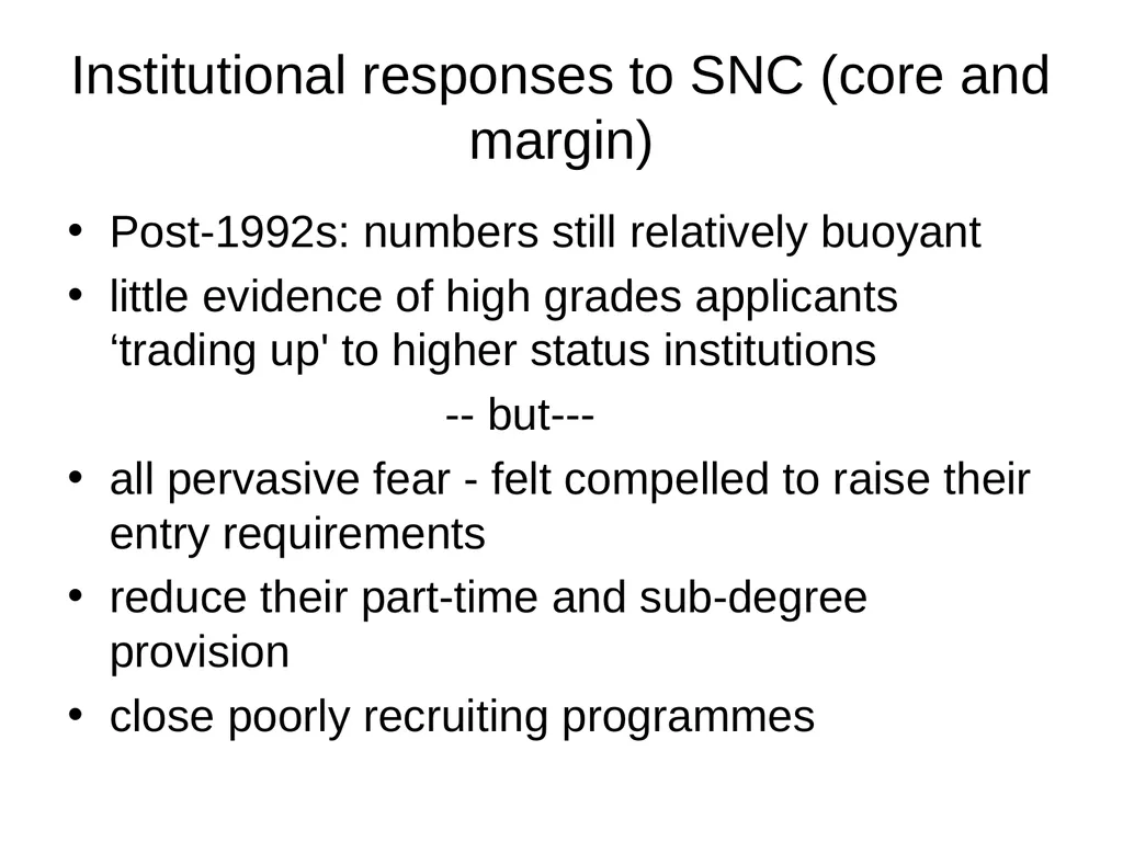 Evaluating the impact of student number controls, - slide 16 of 50