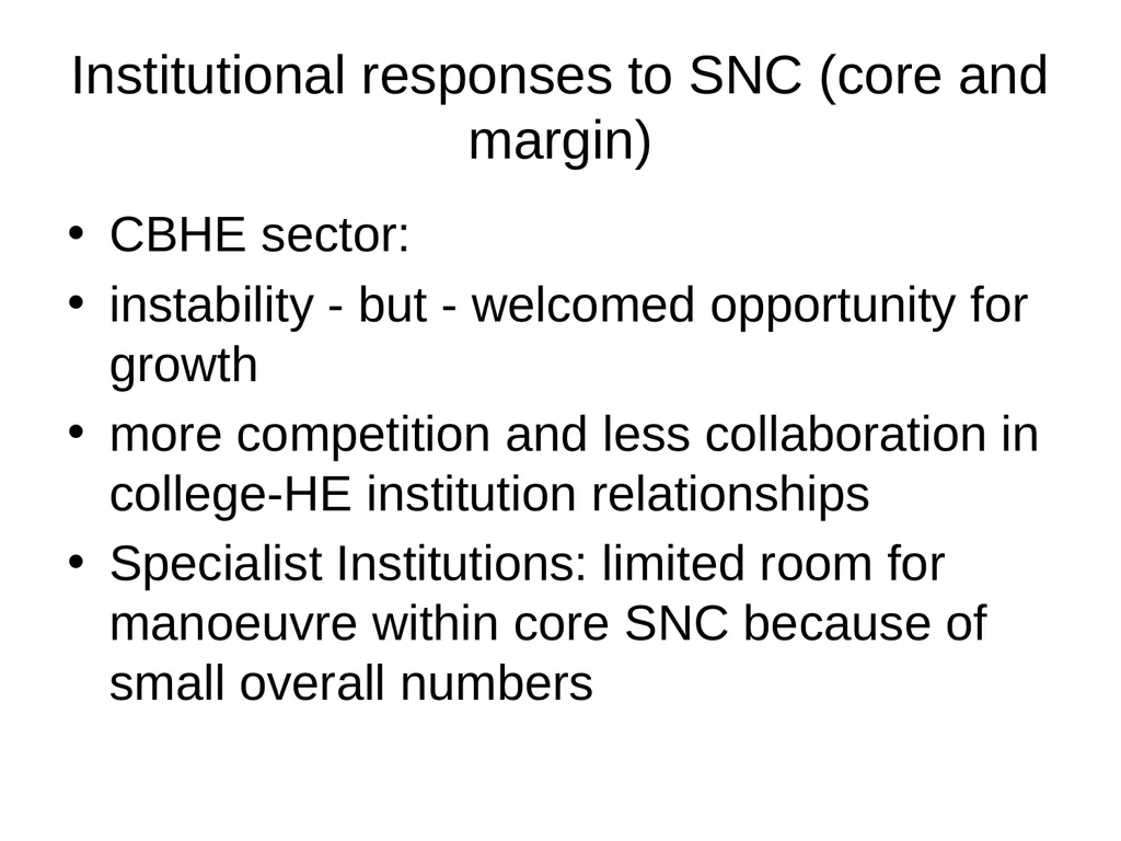 Evaluating the impact of student number controls, - slide 17 of 50