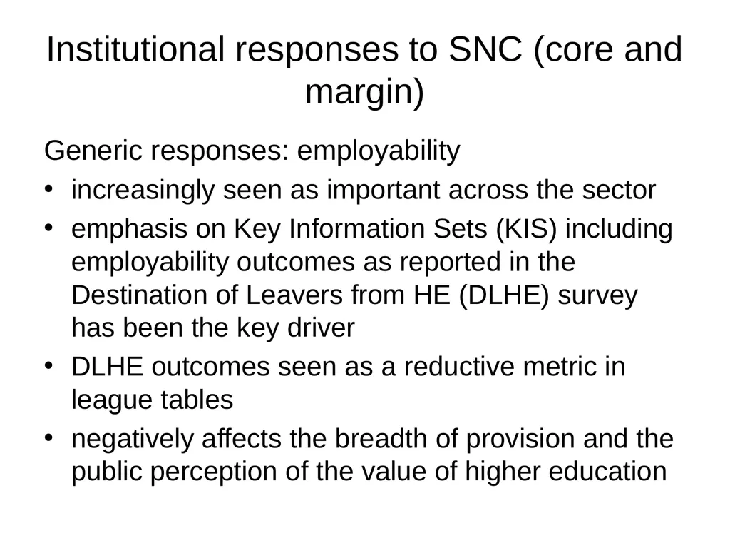Evaluating the impact of student number controls, - slide 19 of 50
