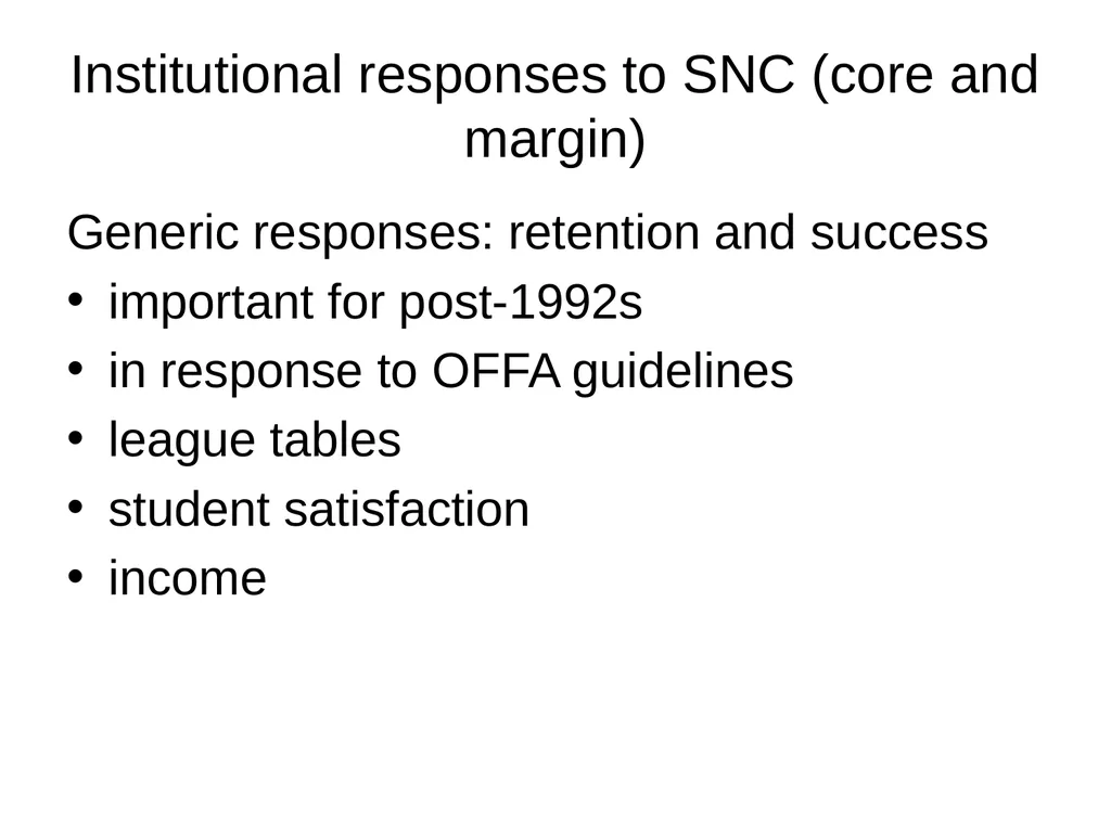 Evaluating the impact of student number controls, - slide 20 of 50