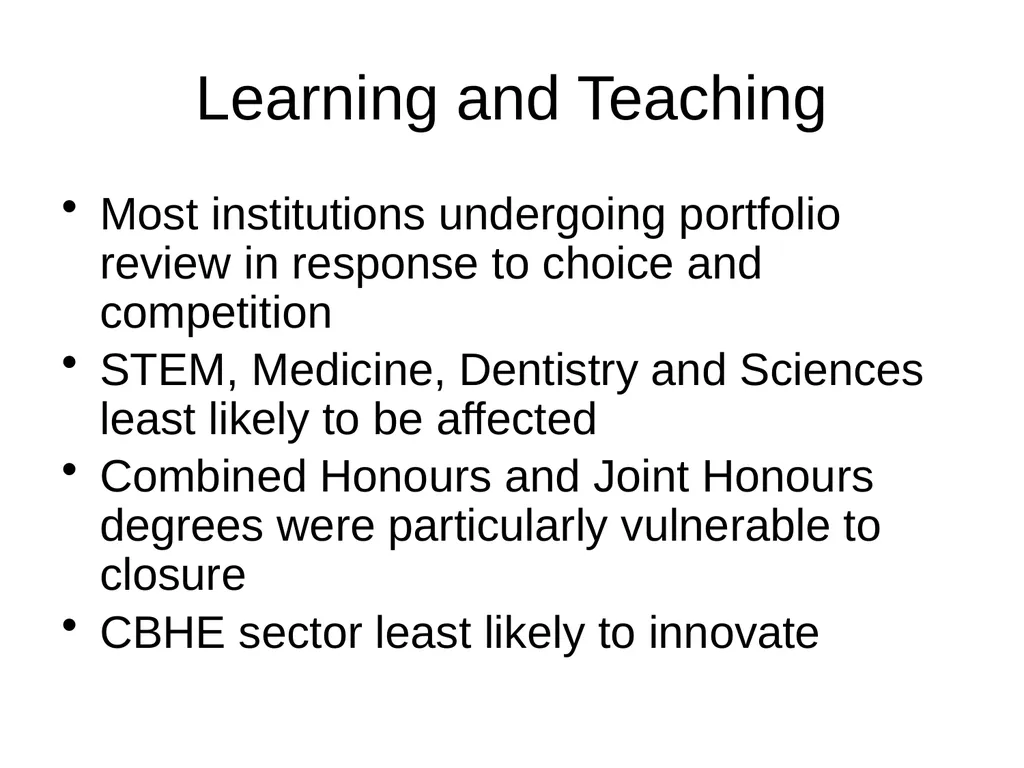 Evaluating the impact of student number controls, - slide 23 of 50