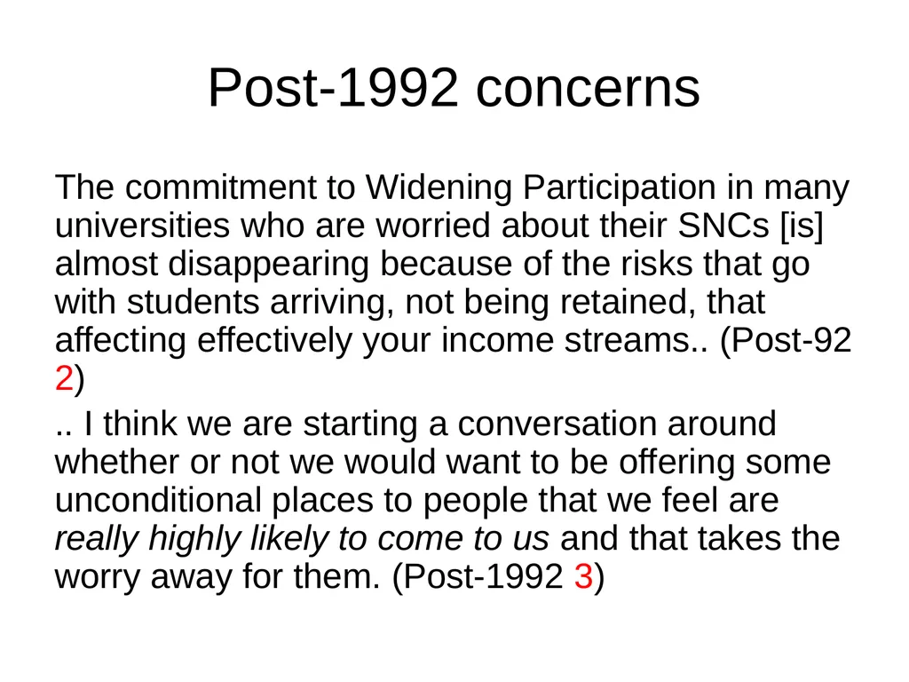 Evaluating the impact of student number controls, - slide 33 of 50