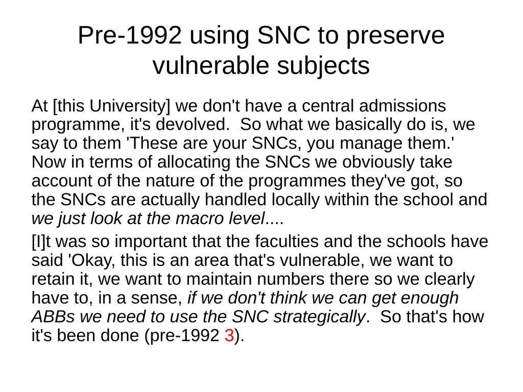 Evaluating the impact of student number controls, - slide 32 of 50