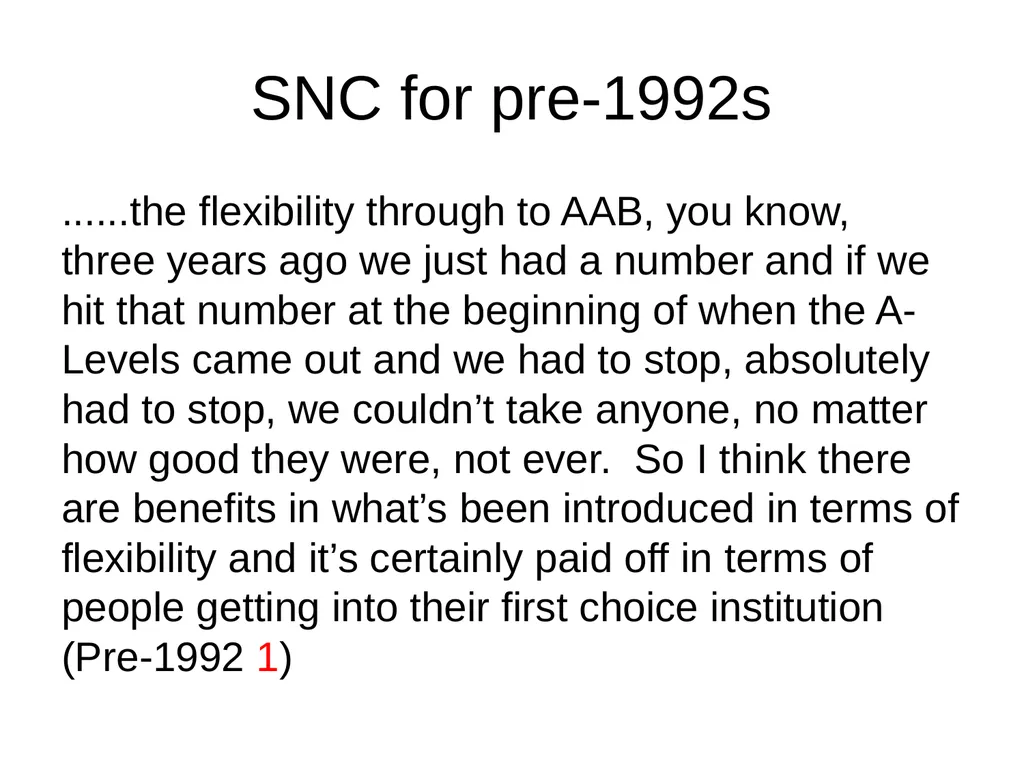 Evaluating the impact of student number controls, - slide 28 of 50
