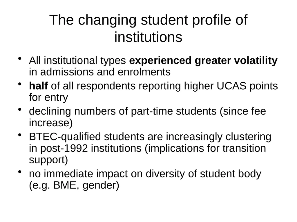 Evaluating the impact of student number controls, - slide 22 of 50