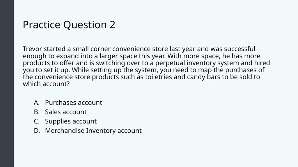 Financial Accounting Module 7: Merchandising - slide 26 of 27