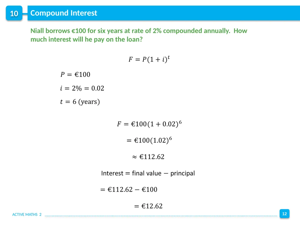 10 Chapter 10: Applied Arithmetic Solve money - slide 12 of 12