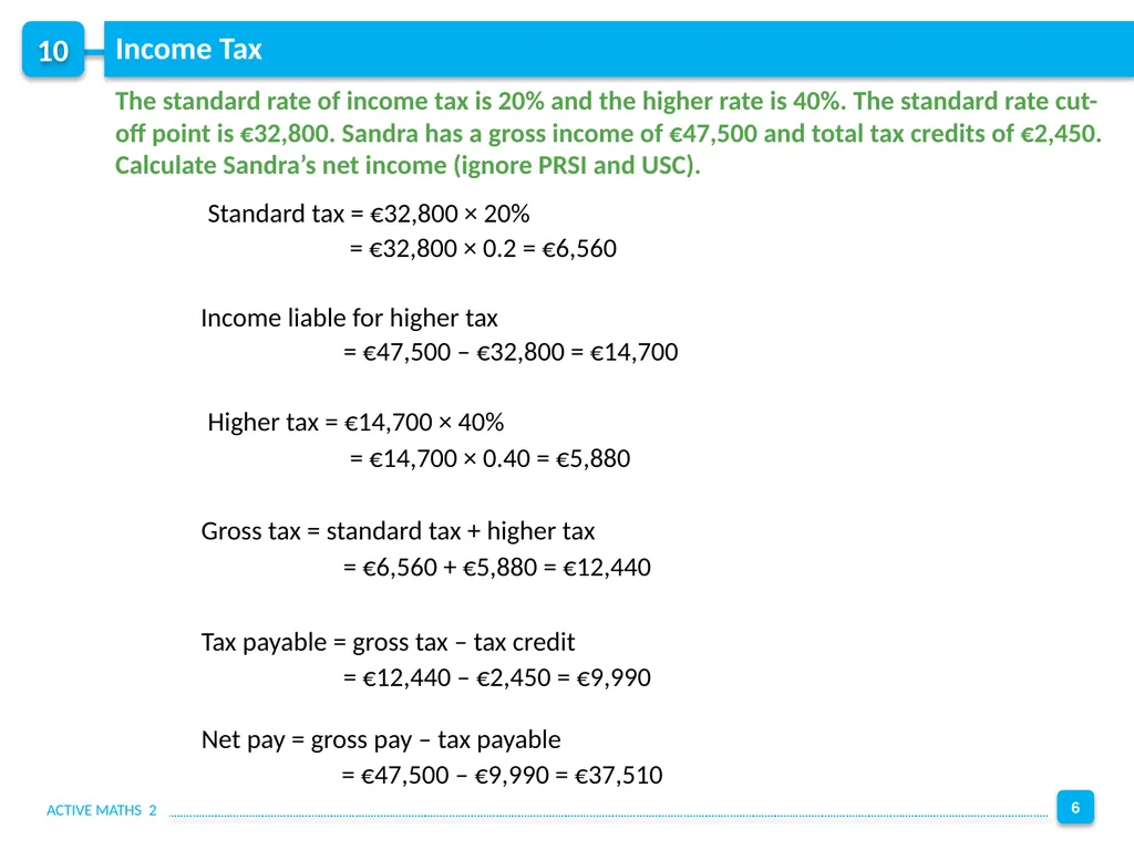 10 Chapter 10: Applied Arithmetic Solve money - slide 6 of 12