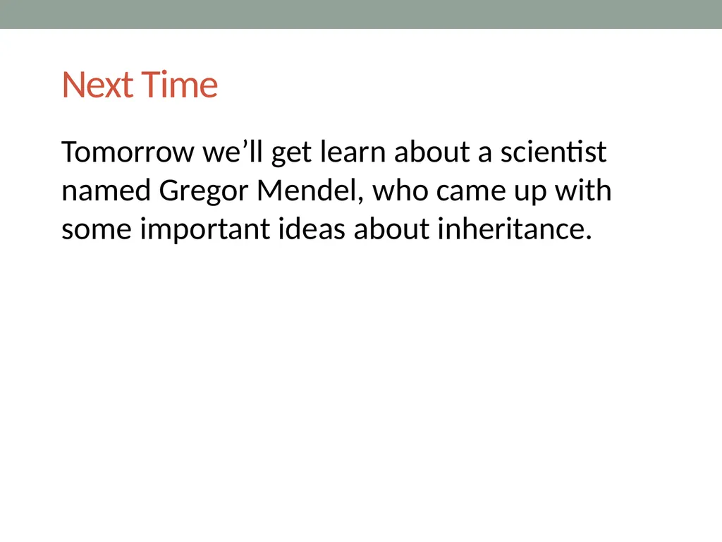 GENETICS Lesson 2a Can Certain Traits Disappear in - slide 15 of 15