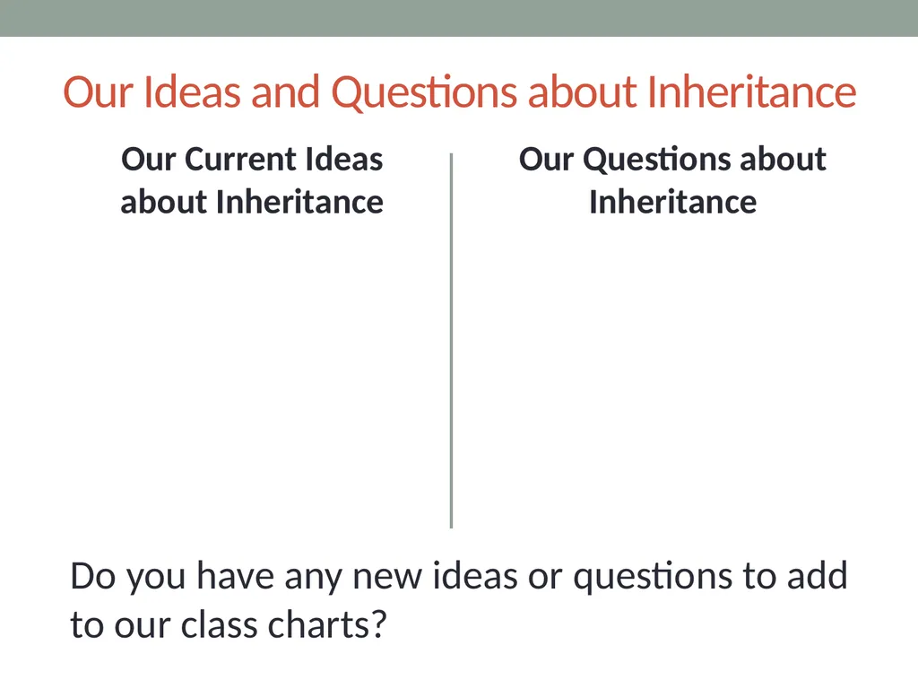 GENETICS Lesson 2a Can Certain Traits Disappear in - slide 2 of 15