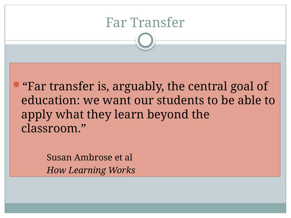 Transfer and Feedback Building Assessments - slide 10 of 12