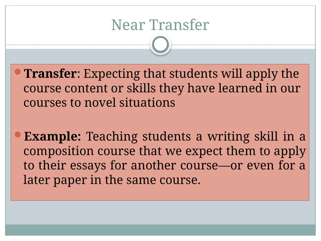 Transfer and Feedback Building Assessments - slide 4 of 12