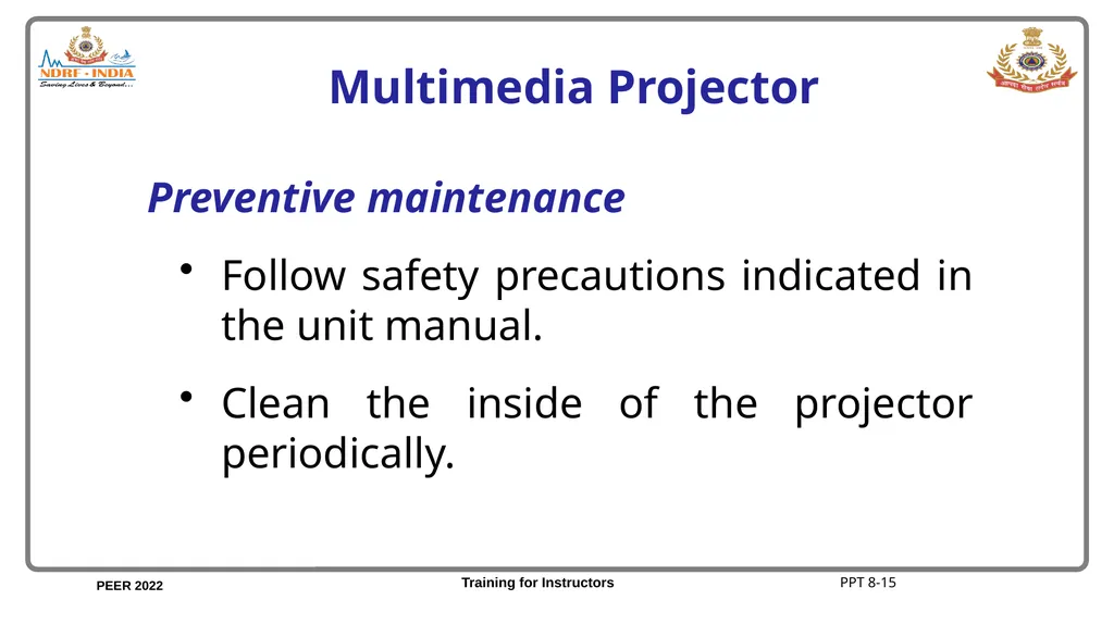 Unit 8 Audio-Visual Equipment Unit 8 Objectives - slide 16 of 30