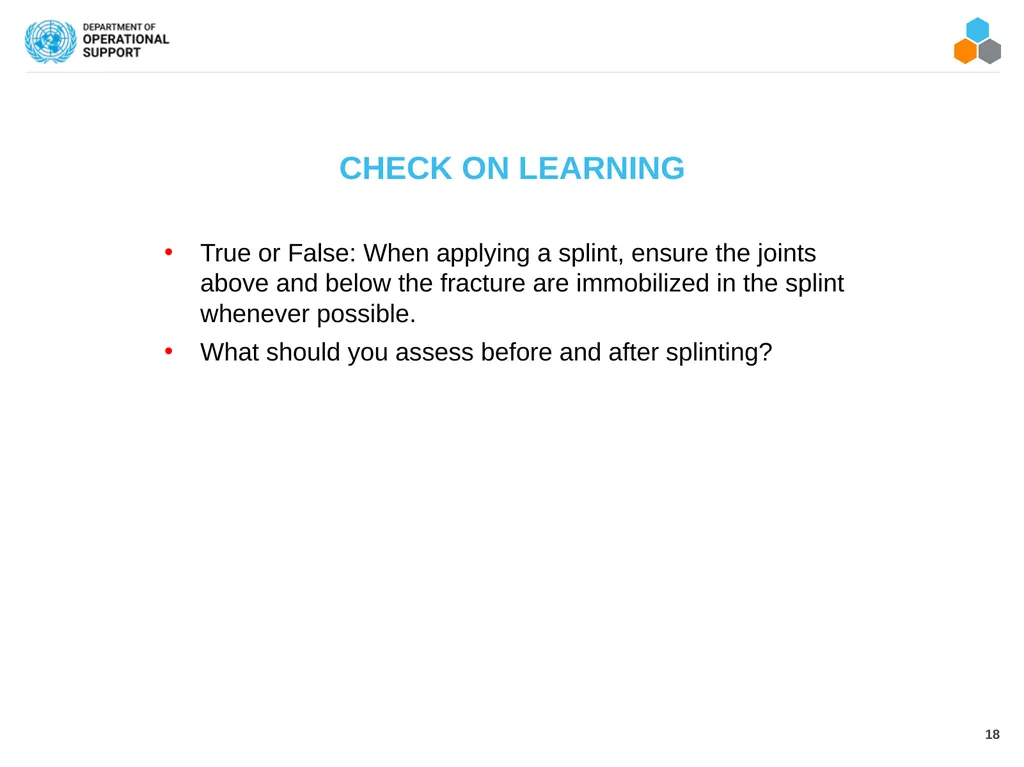 FIELD MEDICAL ASSISTANT COURSE (FMAC) MODULE 17: - slide 18 of 19