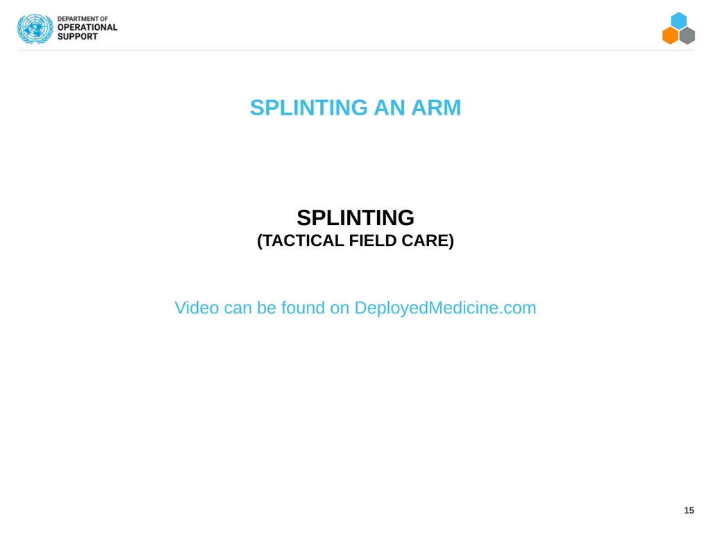 FIELD MEDICAL ASSISTANT COURSE (FMAC) MODULE 17: - slide 15 of 19