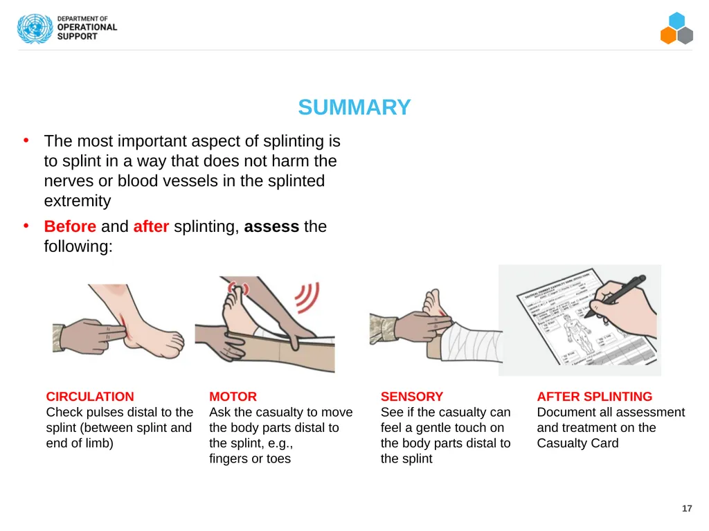 FIELD MEDICAL ASSISTANT COURSE (FMAC) MODULE 17: - slide 17 of 19