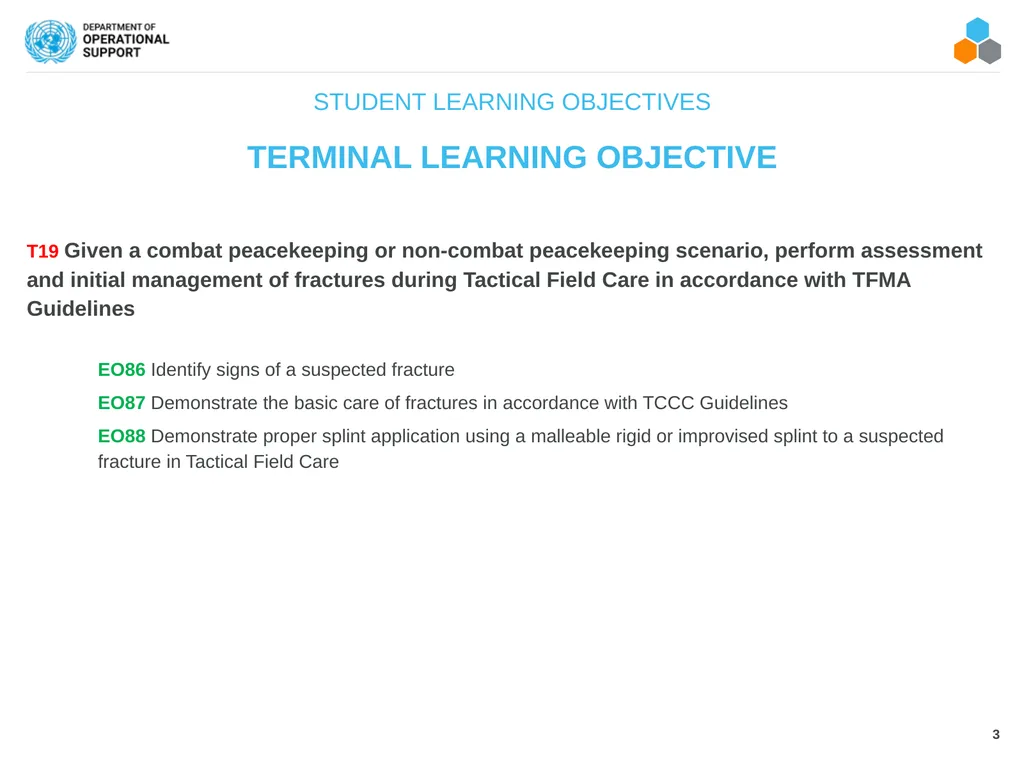 FIELD MEDICAL ASSISTANT COURSE (FMAC) MODULE 17: - slide 3 of 19