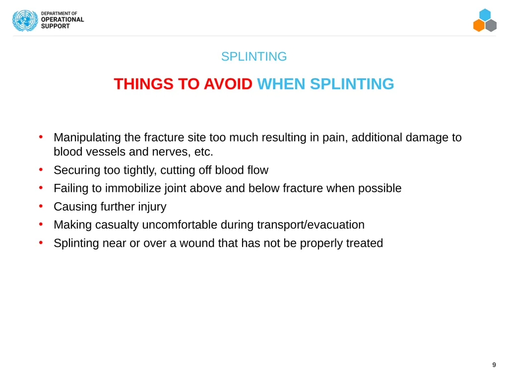 FIELD MEDICAL ASSISTANT COURSE (FMAC) MODULE 17: - slide 9 of 19