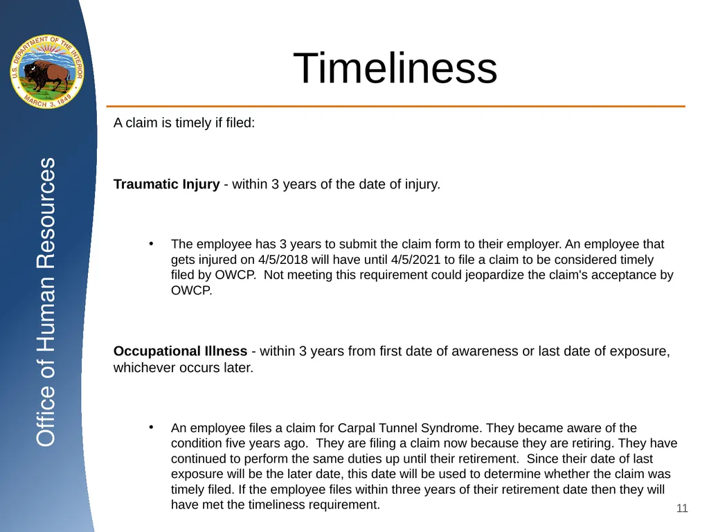 Workers’ Compensation Supervisory Training U.S. - slide 11 of 38