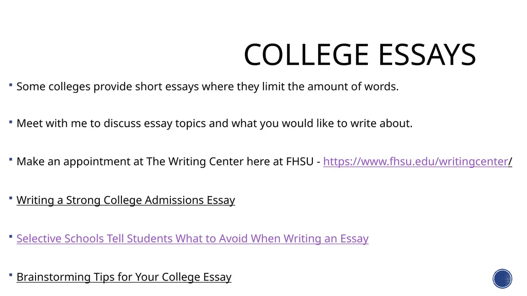 For the class of 2018… Specifics About the College - slide 17 of 24