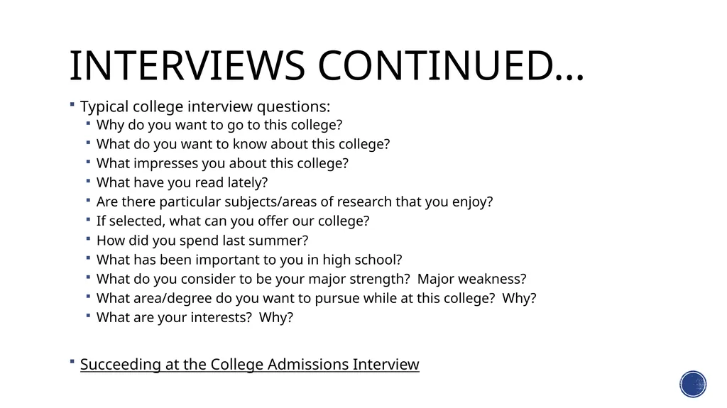 For the class of 2018… Specifics About the College - slide 19 of 24