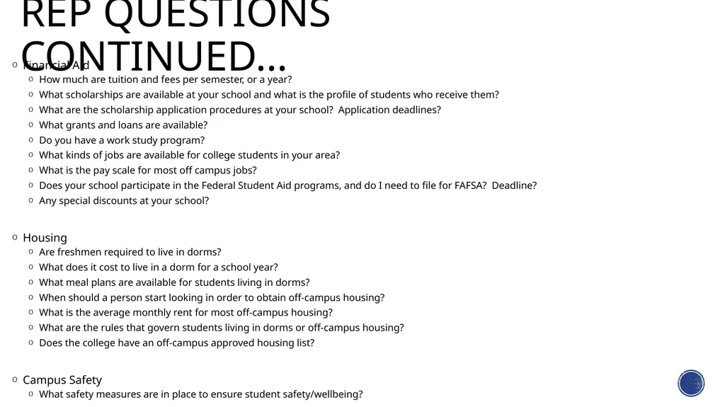 For the class of 2018… Specifics About the College - slide 8 of 24