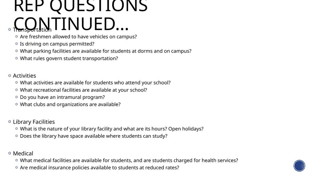 For the class of 2018… Specifics About the College - slide 9 of 24