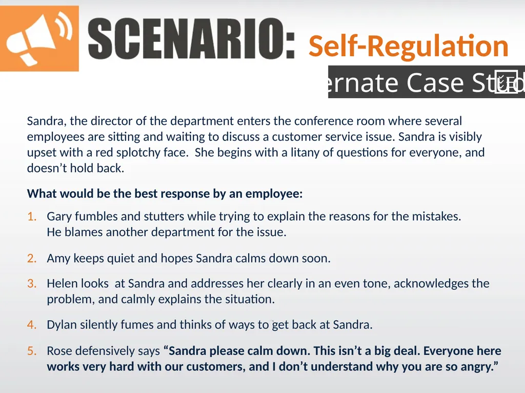 Emotional Intelligence in the Workplace Presenter: - slide 26 of 33