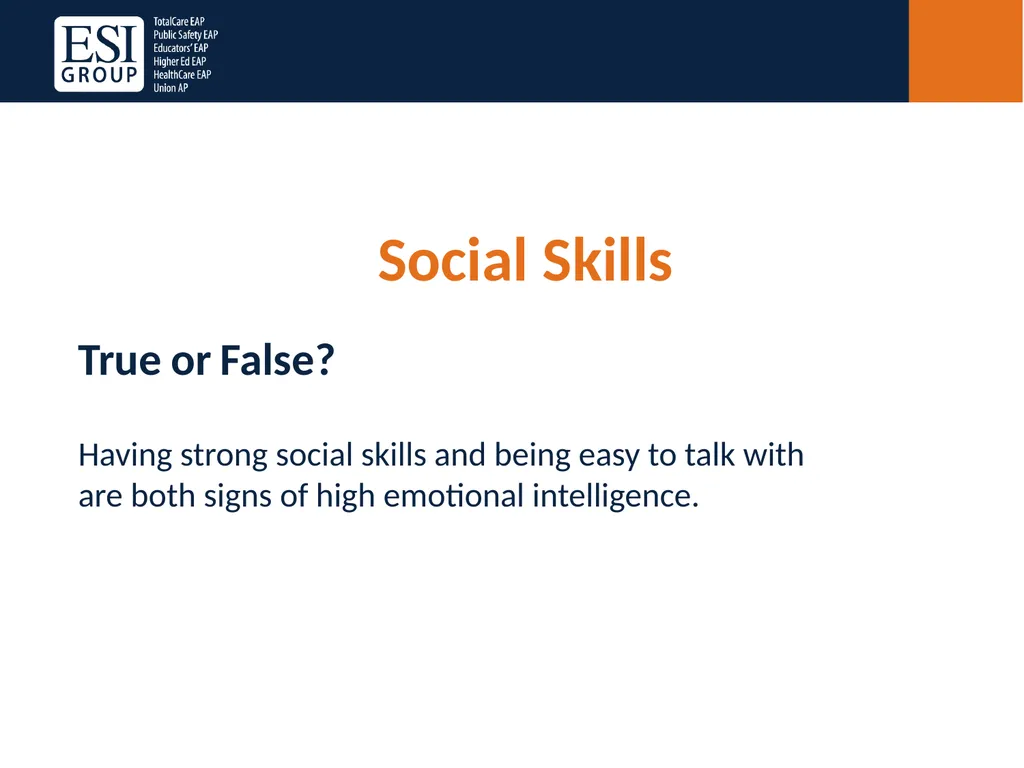 Emotional Intelligence in the Workplace Presenter: - slide 22 of 33
