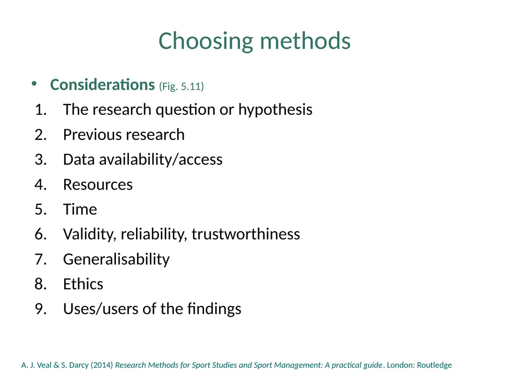 Chapter 5: The Range of Research Methods The Range - slide 18 of 18