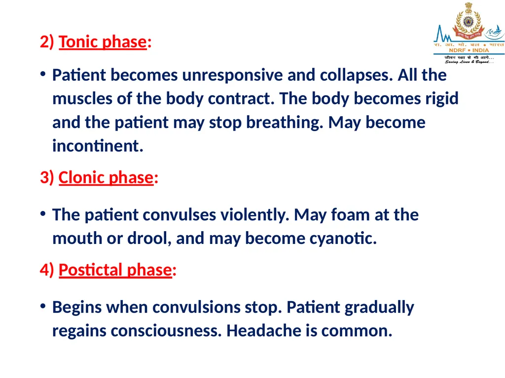 SEIZURES AND UNCONSCIOUSNESS LESSON-25 BY JITENDER - slide 12 of 23