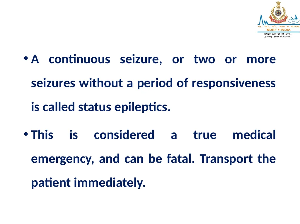 SEIZURES AND UNCONSCIOUSNESS LESSON-25 BY JITENDER - slide 14 of 23