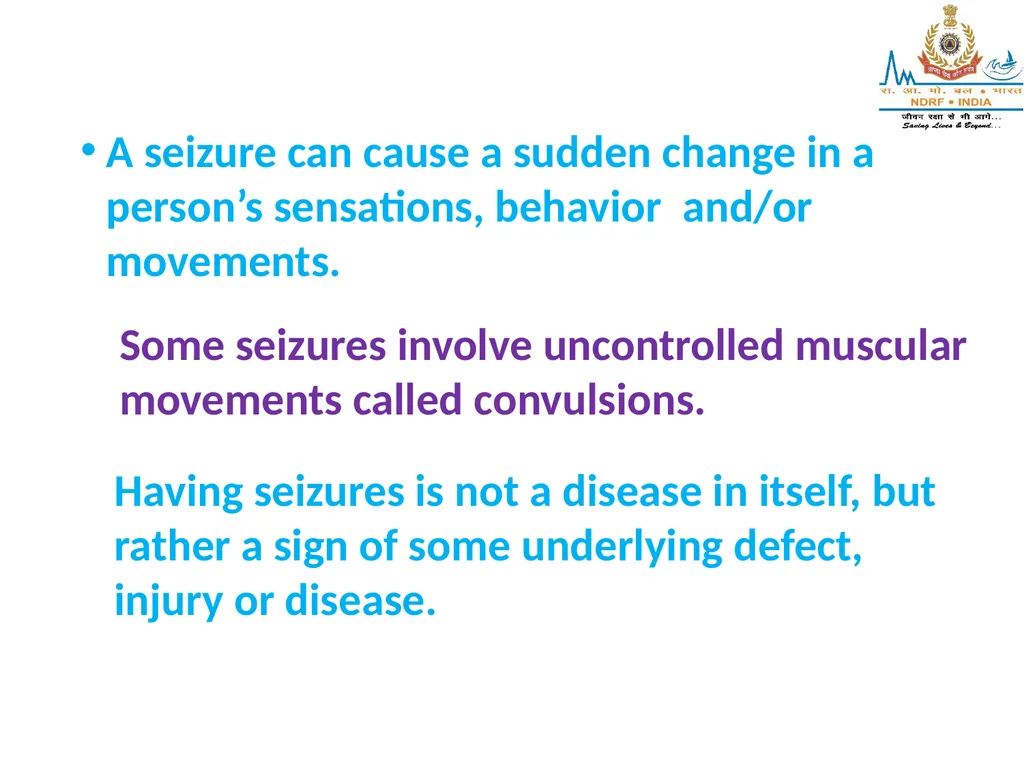 SEIZURES AND UNCONSCIOUSNESS LESSON-25 BY JITENDER - slide 4 of 23