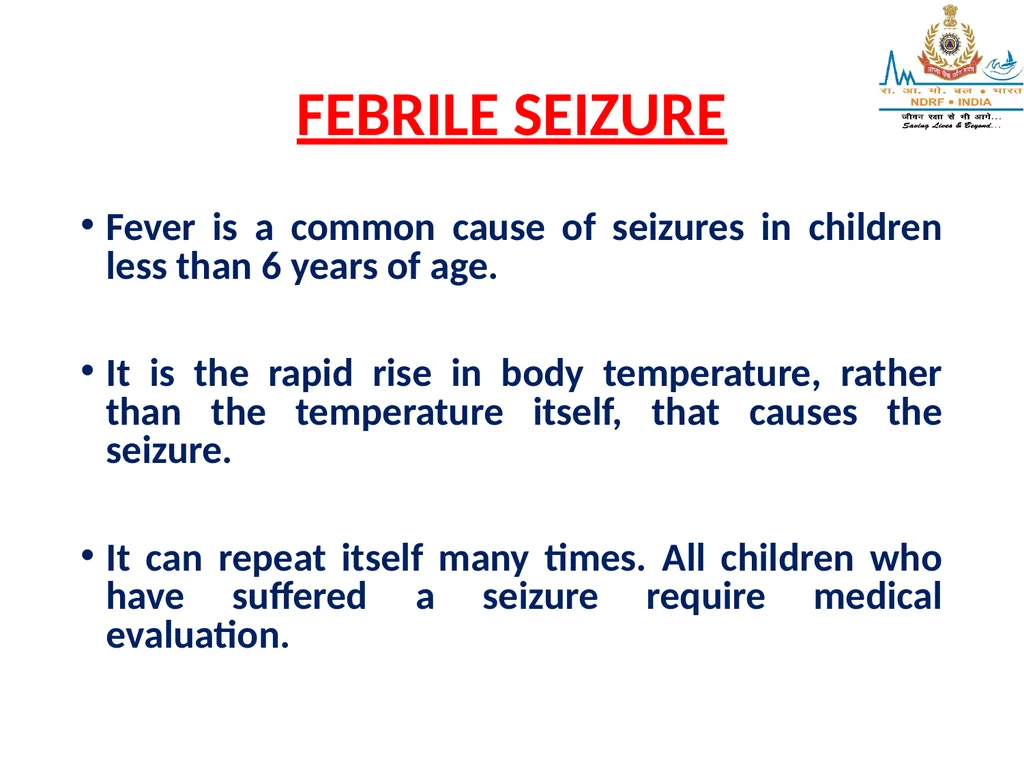 SEIZURES AND UNCONSCIOUSNESS LESSON-25 BY JITENDER - slide 9 of 23