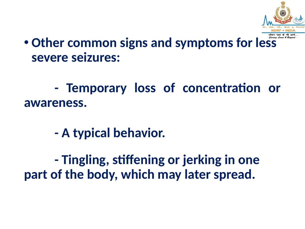 SEIZURES AND UNCONSCIOUSNESS LESSON-25 BY JITENDER - slide 13 of 23