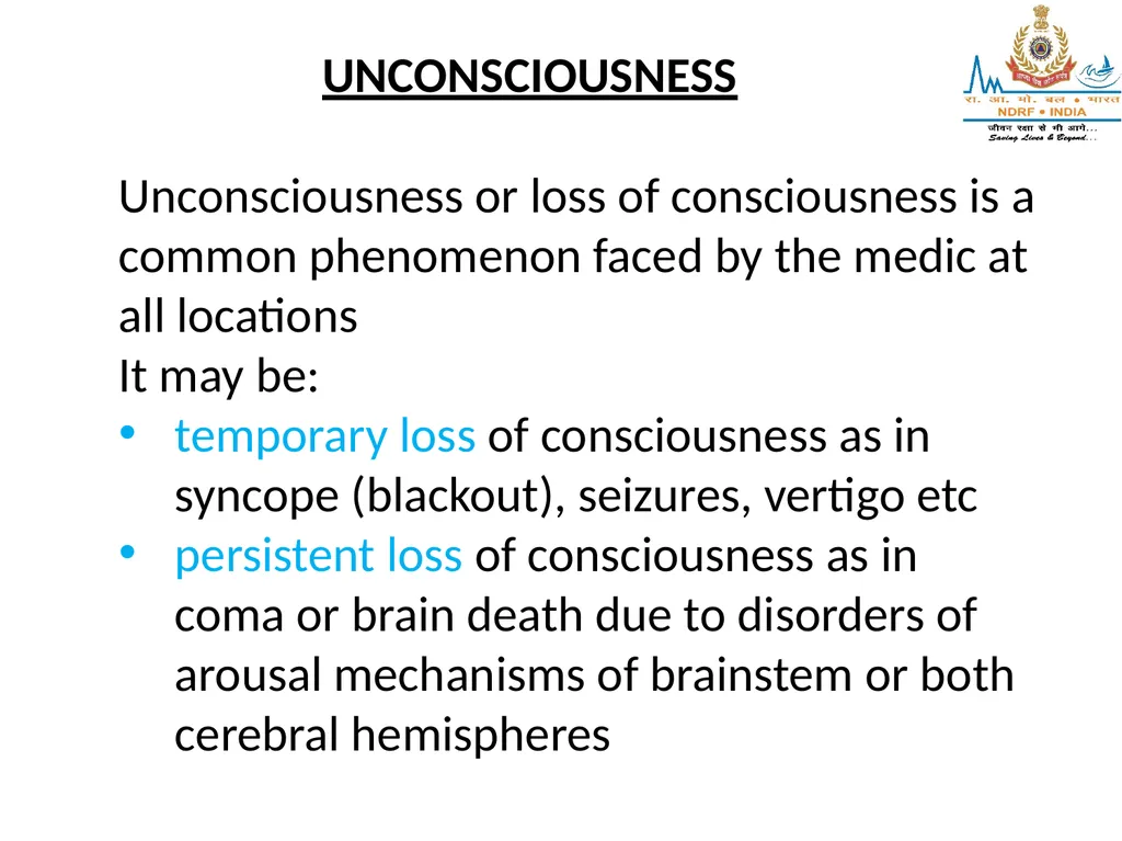 SEIZURES AND UNCONSCIOUSNESS LESSON-25 BY JITENDER - slide 18 of 23