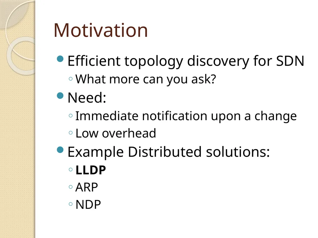 SDN and ForCES based optimal network topology - slide 2 of 7