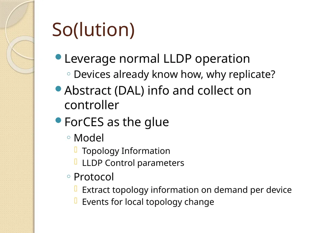 SDN and ForCES based optimal network topology - slide 4 of 7